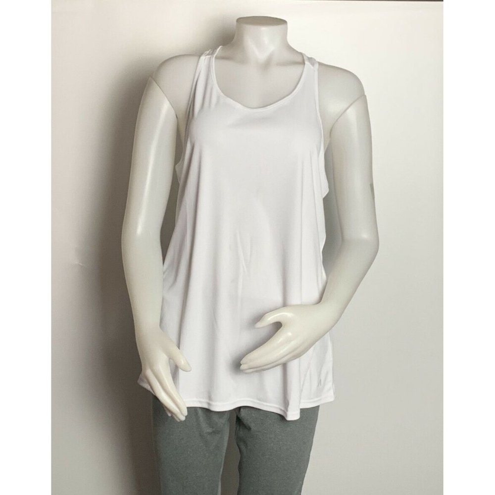Women’s Tank Top Size XL ALIVE MAGNETICS White Racerback